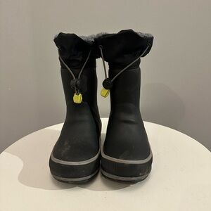 EUC Western Chief Black Winterprene Snow Boots. Toddler 9.